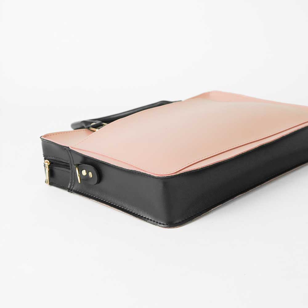 Multi Pockets Laptop Bag (Peach) by Astore in Pakistan
