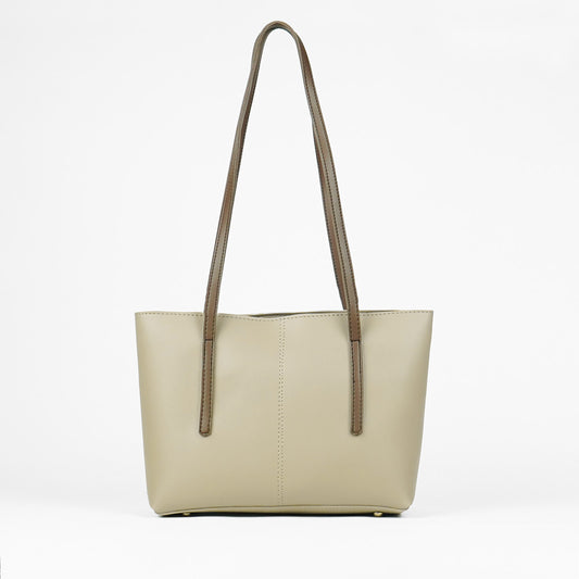 Medallion Tote set of 3 bag - beige & brown