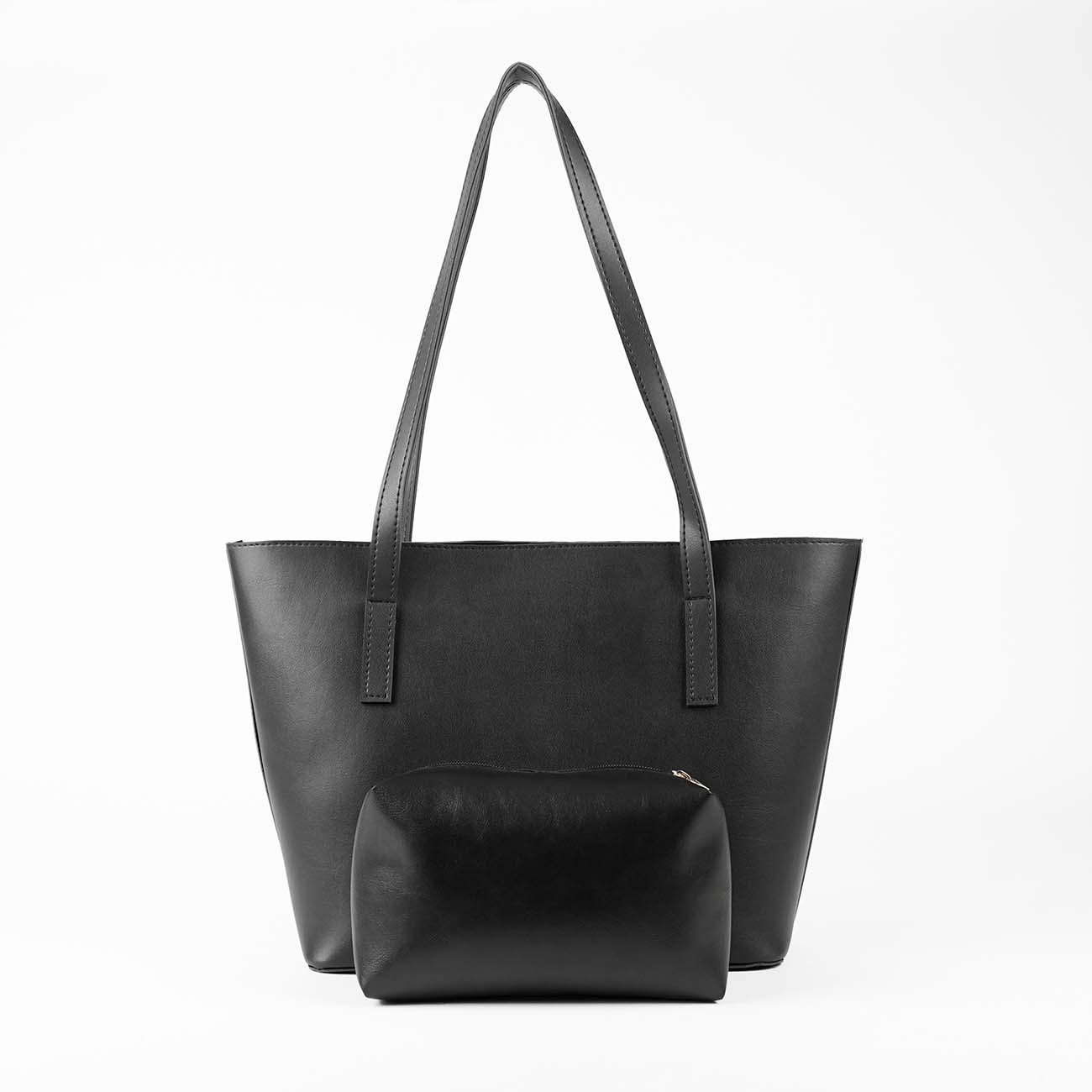 Carry tote set of 2 bag Black