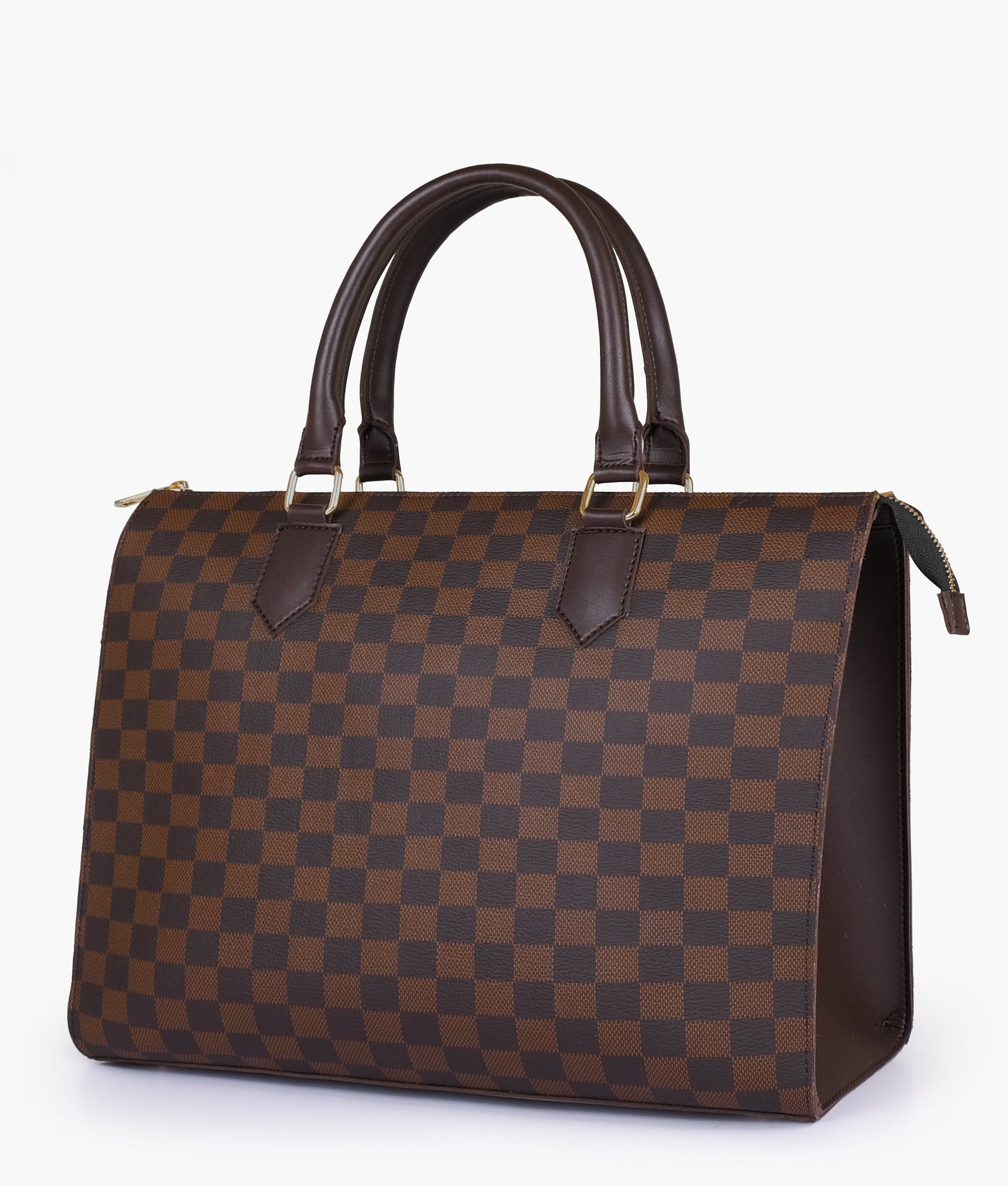 checkered handbag