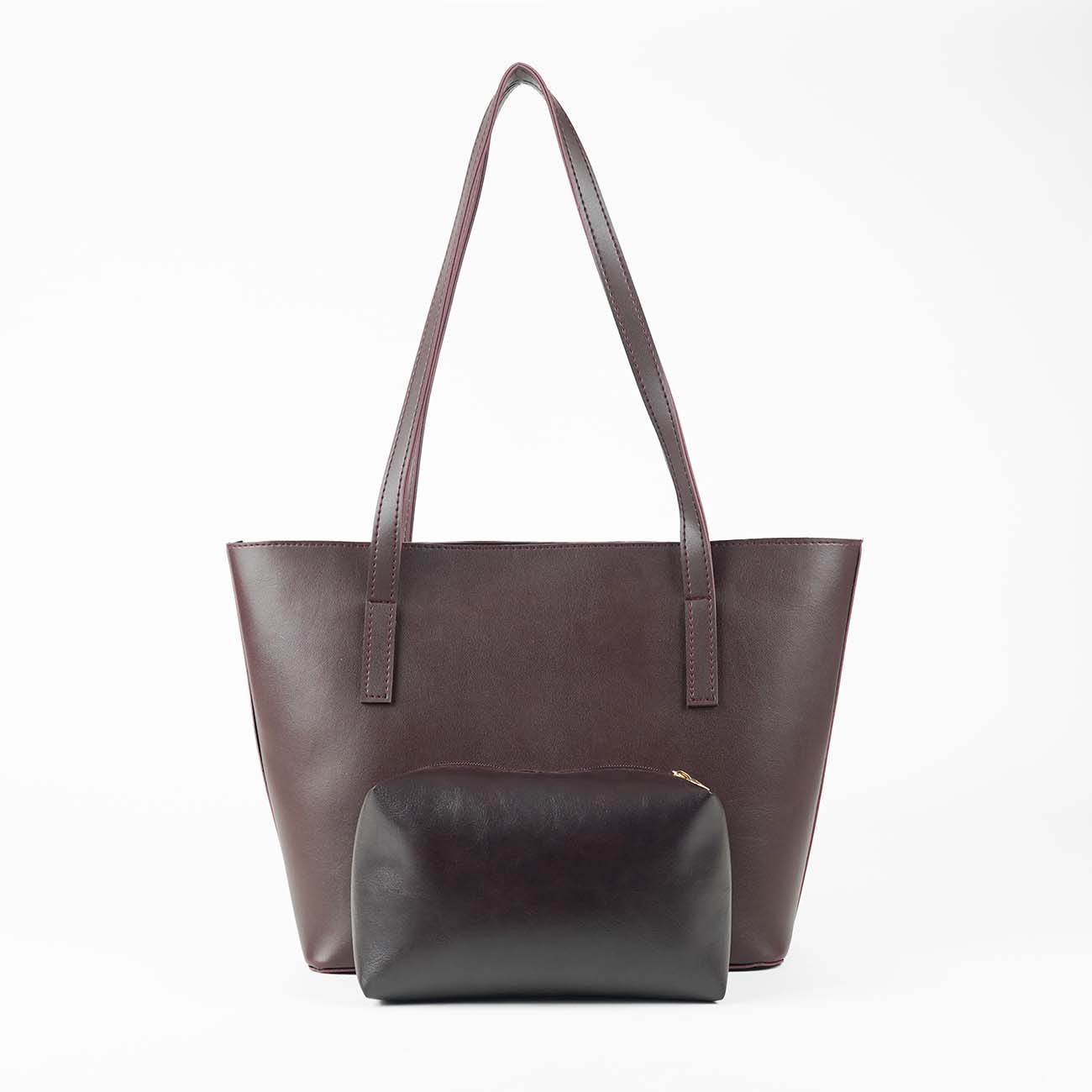 Carry tote Set of 2 bag Maroon