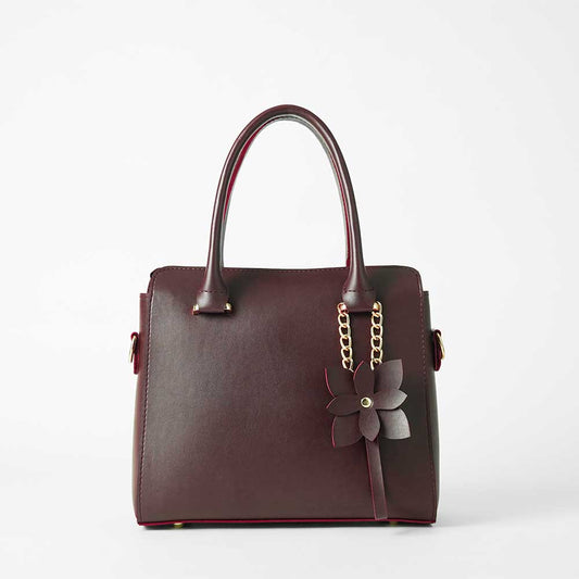 Floweret bag maroon