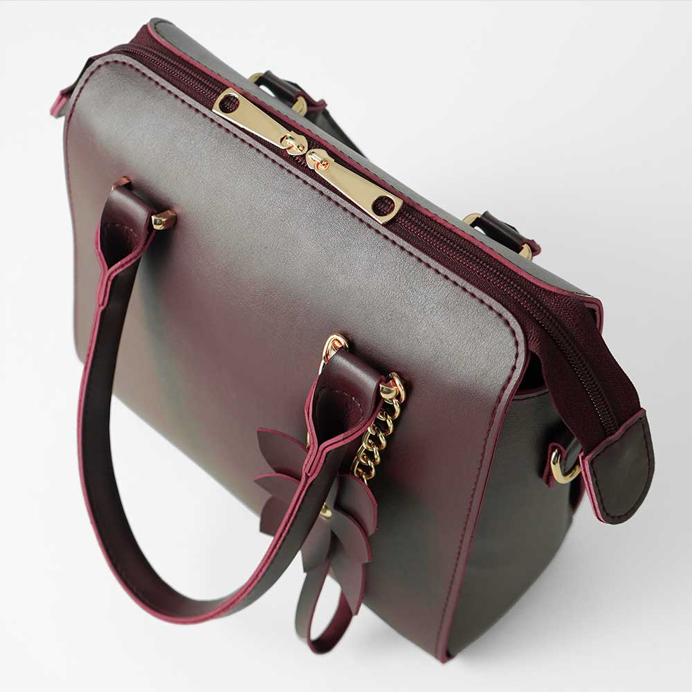 Floweret bag maroon