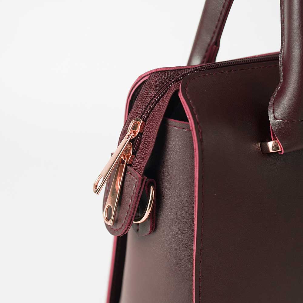 Floweret bag maroon