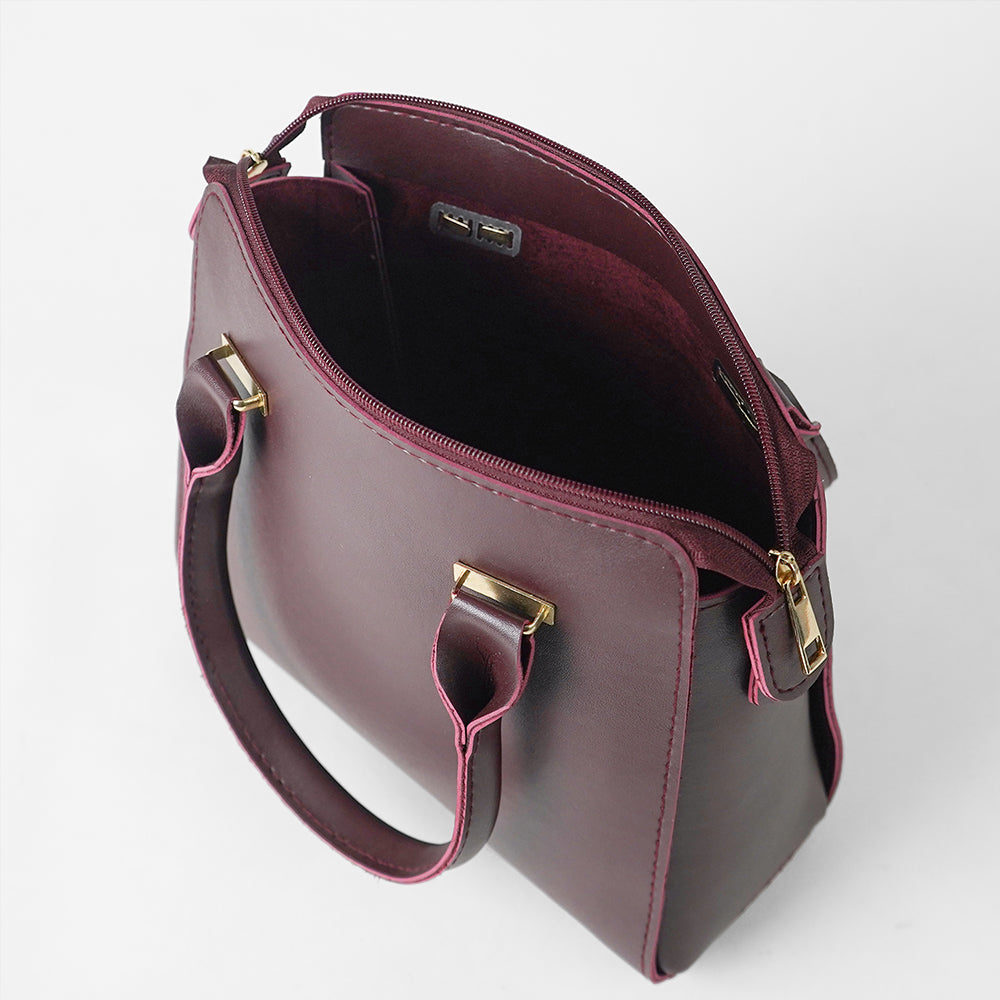 Floweret bag maroon