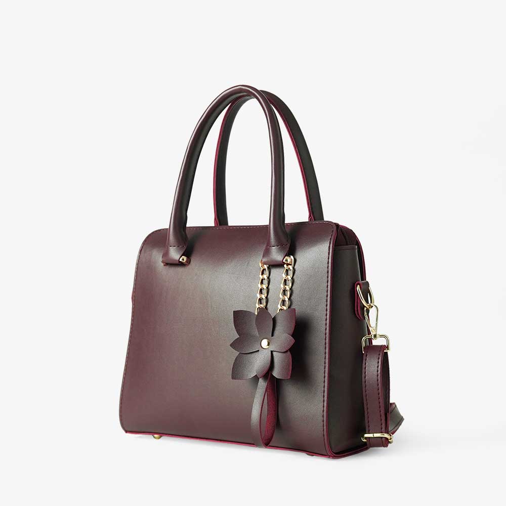 Floweret bag maroon