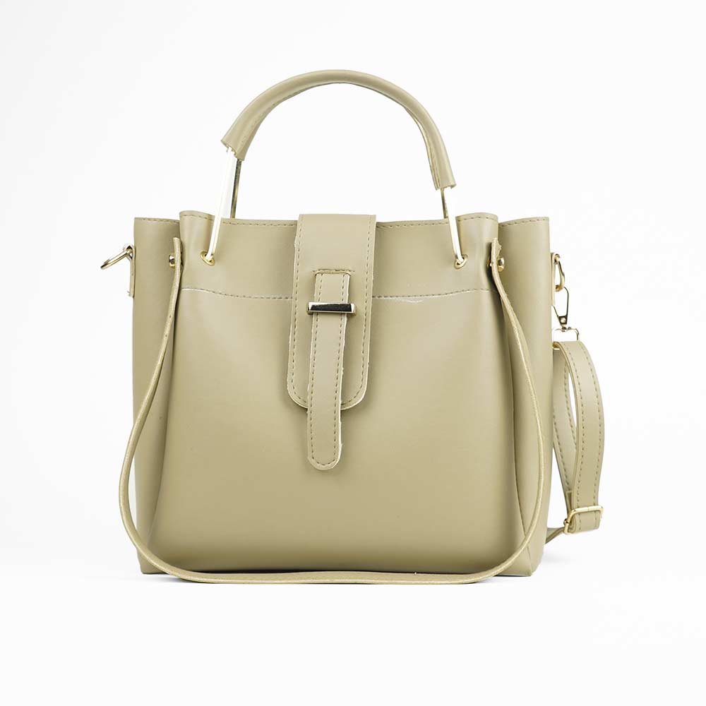 Emerald Bag with Flap Beige