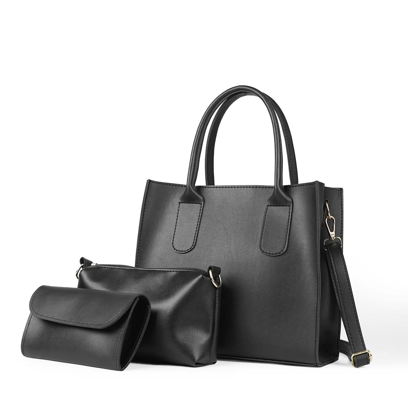 catchy set of 3 bag black