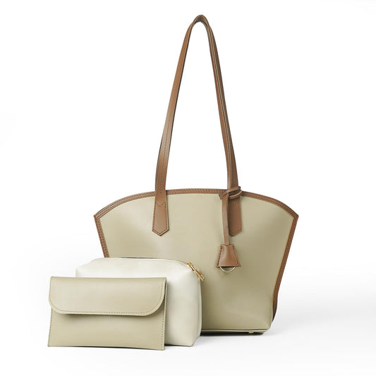 Flo bag set of 3 Beige & brown