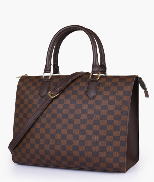 checkered handbag