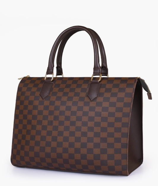 checkered handbag